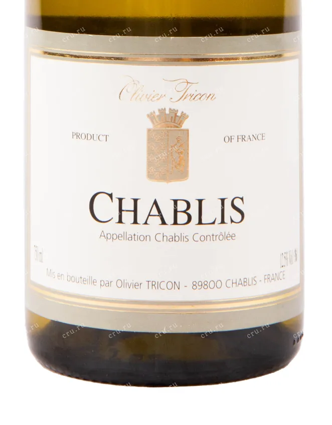 Этикетка вина Chablis Maison Olivier 0.75 л