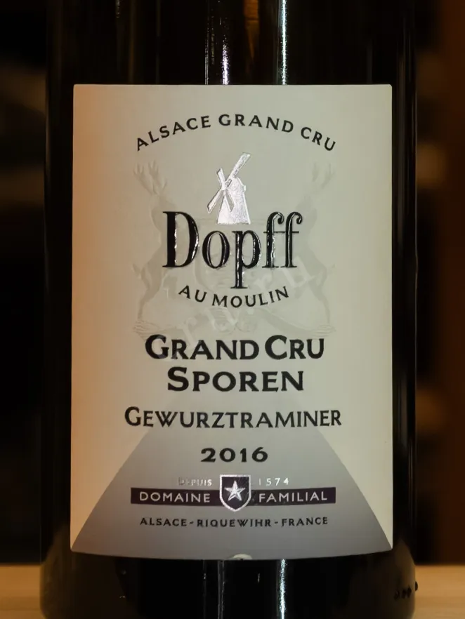 В магазине Крю Профи Dopff au Moulin Gewurztraminer Grand Cru Sporen  2016 0.75 л