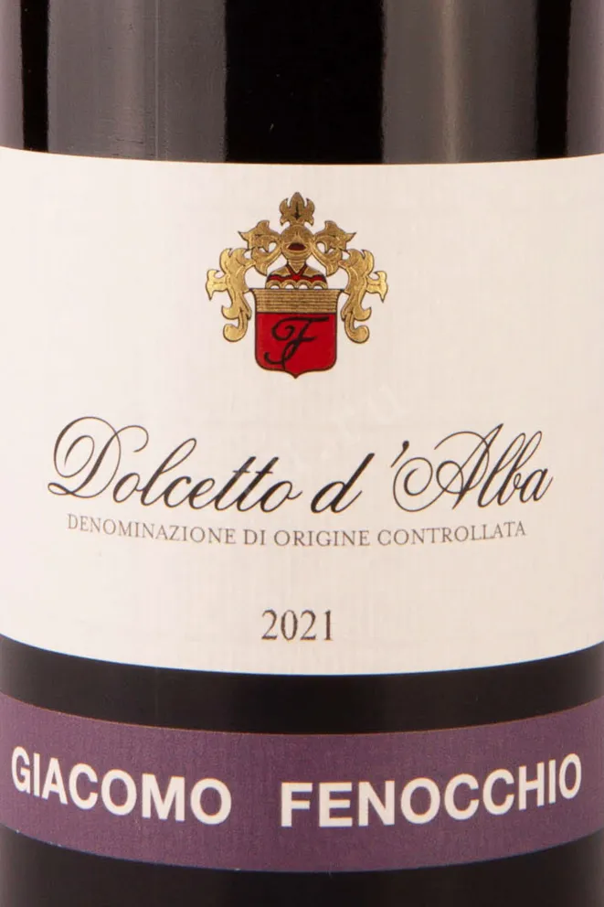 Этикетка Dolcetto d'Alba Giacomo Fenocchio 2021 0.75 л