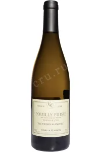 Вино Famille Cordier Les Vignes Blanches Pouilly Fuisse Premier Cru AOC 2020 0.75 л