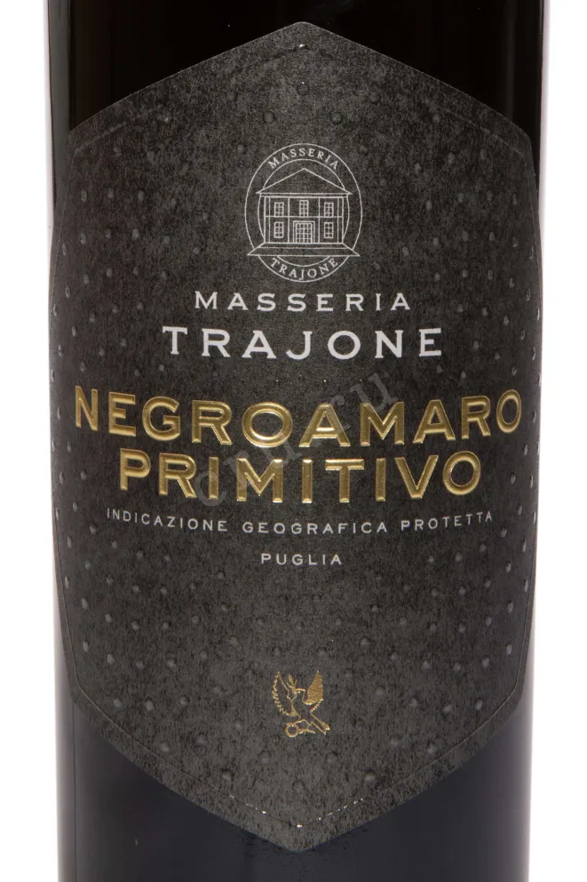 Этикетка Masseria Trajone Negroamaro Primitivo IGP 2023 0.75 л