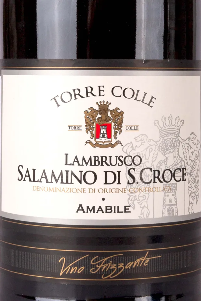 Этикетка Torre Colle Lambrusco Salamino di Santa Croce 0.75 л