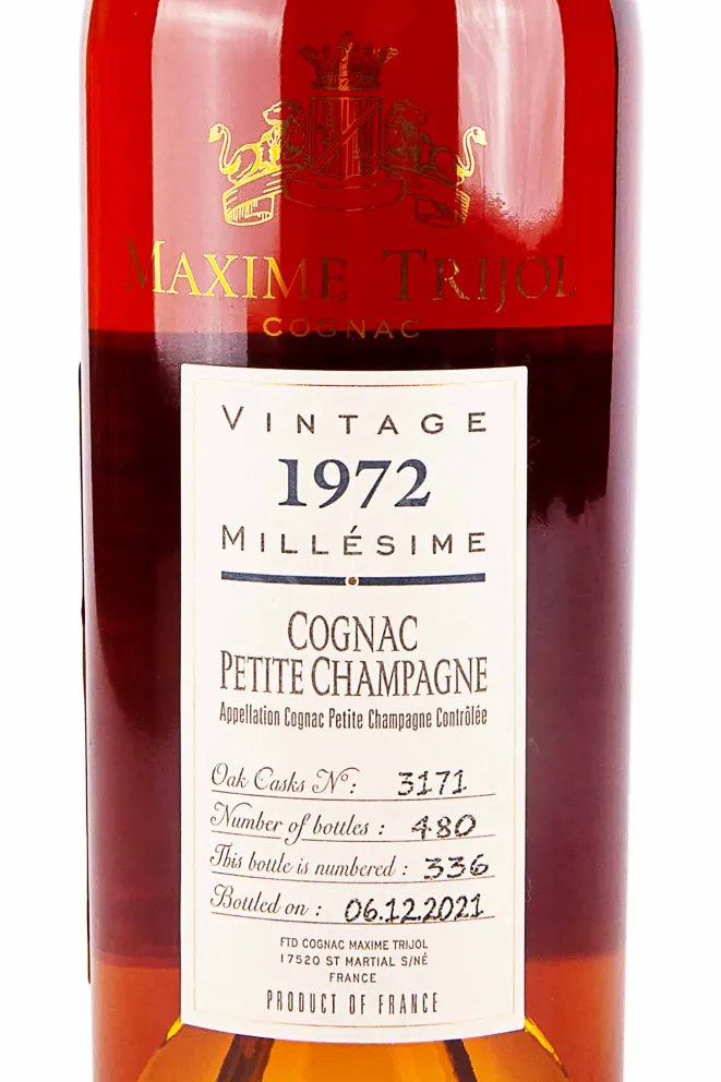 Коньяк Maxime Trijol Petite Champagne 1972 0.7 л