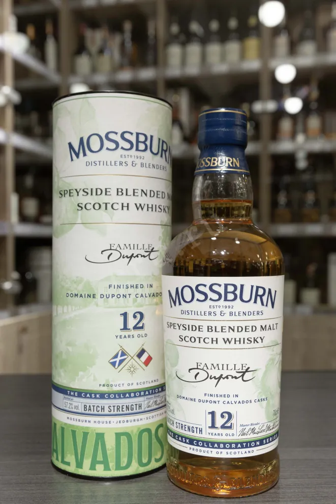 В магазине Крю Профи Mossburn Calvados Dupont Cask Finish 12 Years Old in tube 0.7 л