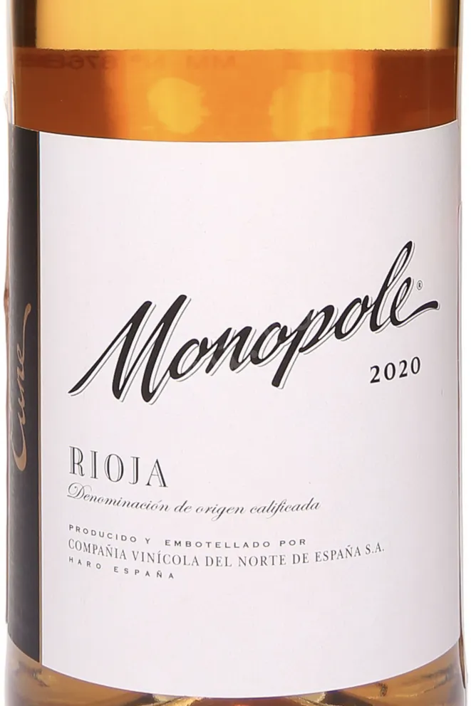 Этикетка CVNE Monopole Rose Rioja DOC 2020 0.75 л