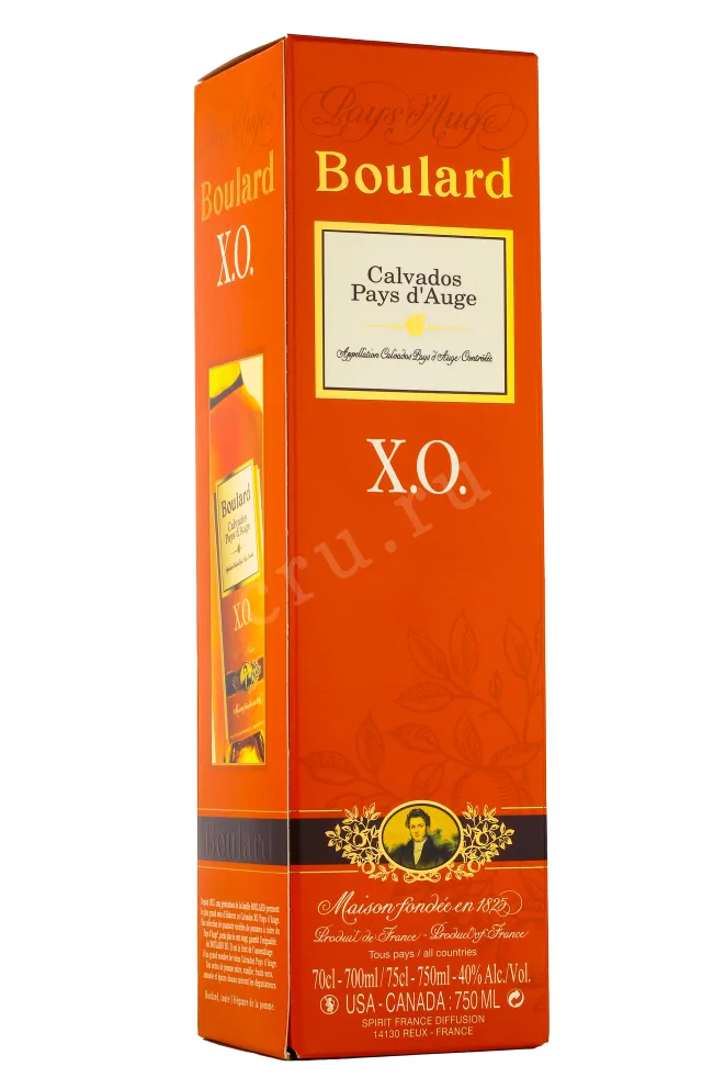 Подарочная коробка кальвадоса Булар ХО 0.7