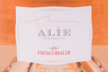 Этикетка вина Marchesi de Frescobaldi Alie Rose 2020 0.75 л