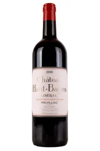 Вино Chateau Haut-Bages Liberal Grand Cru Classe Pauillac 2018 0.75 л
