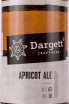 Этикетка Dargett Apricot Ale 0.33 л