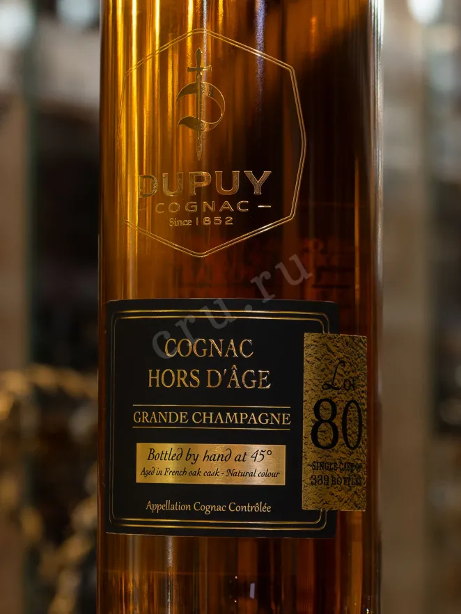 В магазине Крю Профи Dupuy Lot 80 Hors d'Age Grand Champagne AOC in gift box 0.7 л