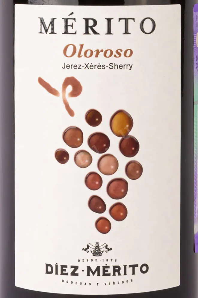 Этикетка Merito Oloroso 2018 0.75 л