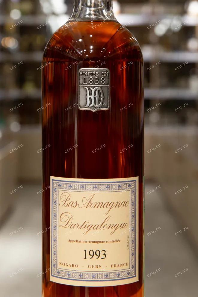 Этикетка Dartigalongue 1993 0.5 л