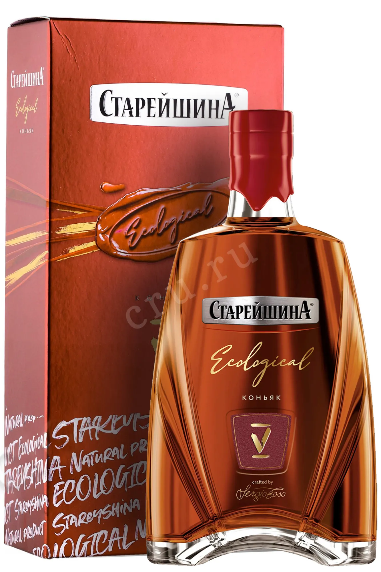 Фото — Коньяк Старейшина КВ 5 лет в п/у  0.5 л