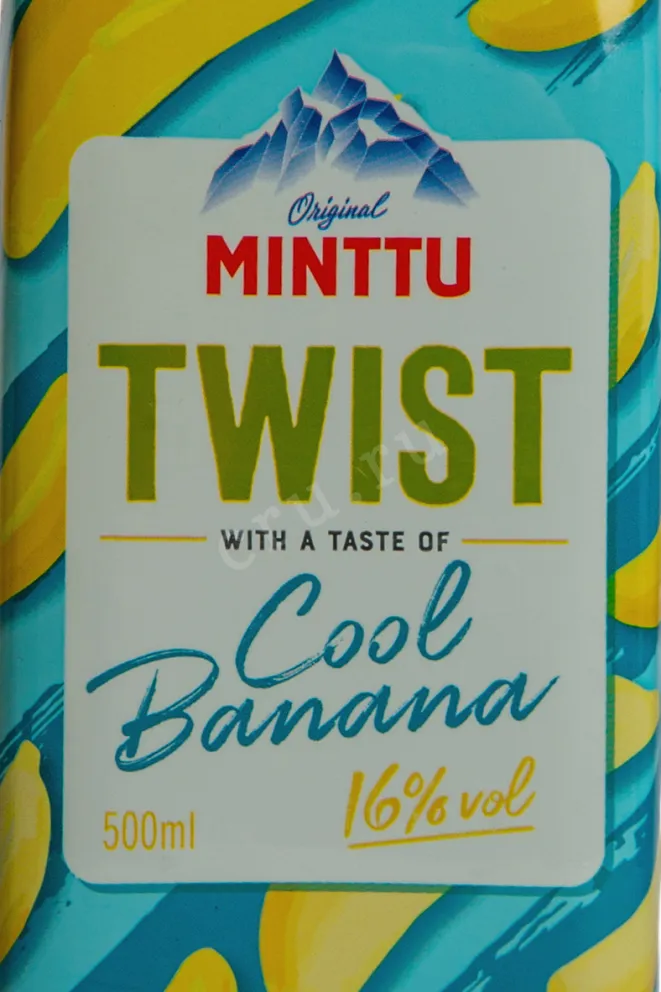 Этикетка Minttu Twist Cool Banana 0.5 л