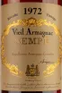 Этикетка Sempe Vieil 1972 0.7 л