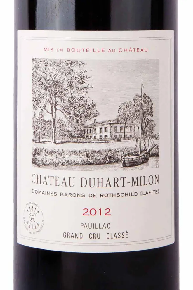 Этикетка Chateau Duhart-Milon Grand Cru Classe AOC Pauillac 2012 0.75 л