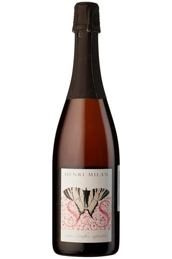 Игристое вино Domaine Milan Papillon Rouge Sans Soufre Ajoute 2015 0.75 л
