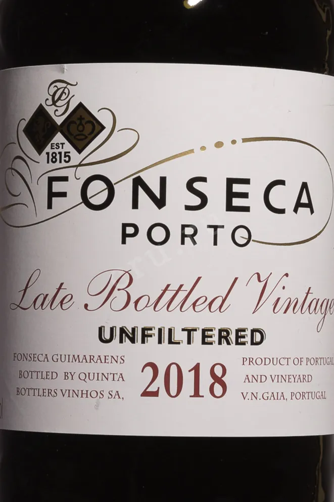 Этикетка Fonseca LBV 2018 0.75 л