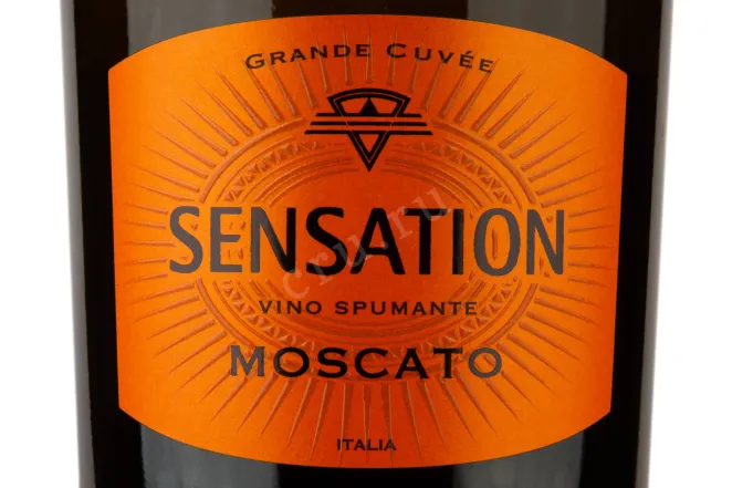 Этикетка Moscato Spumante Sensation 2021 0.75 л