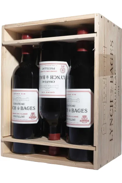 Вино Chateau Lynch Bages Puillac Grand Cru Classe Set of 6 bottles 2014 0.75 л