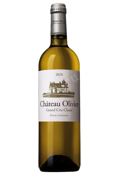 Вино Chateau Olivier Blanc Grand Cru Classe de Graves Pessac-Leognan AOC 2020 0.75 л