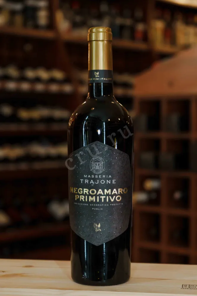 В магазине Крю Профи Masseria Trajone Negroamaro Primitivo IGP 2023 0.75 л