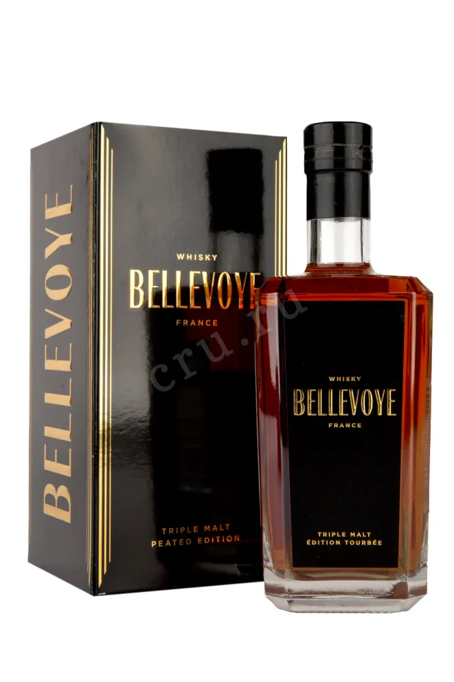 Виски Bellevoye Triple Malt Edition Tourbee in gift box  0.7 л