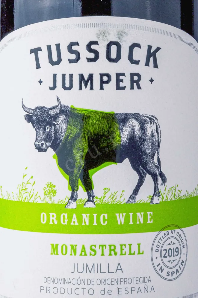 Этикетка Tussock Jumper Monastrell 2019 0.75 л