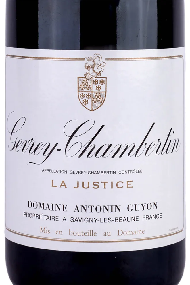 Этикетка Gevrey-Chambertin La Justice Antonin Guyon 2021 0.75 л