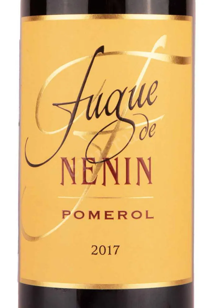 Этикетка Fugue de Nenin Pomerol 2017 0.75 л