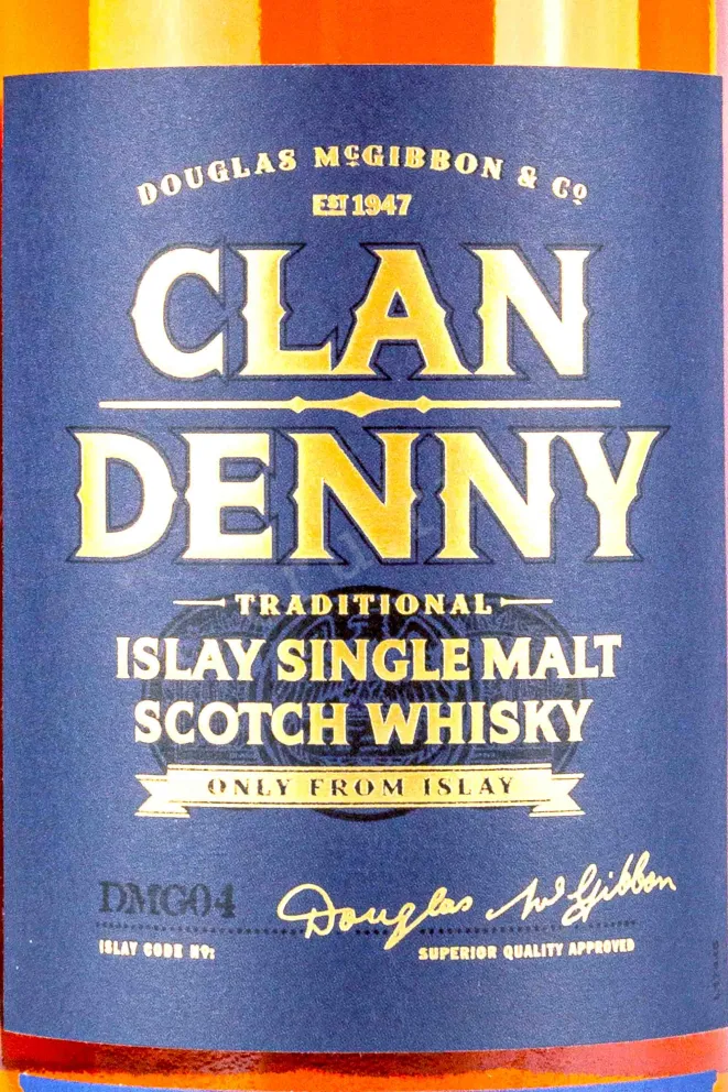 Этикетка Clan Denny Islay Edition in gift box 0.7 л