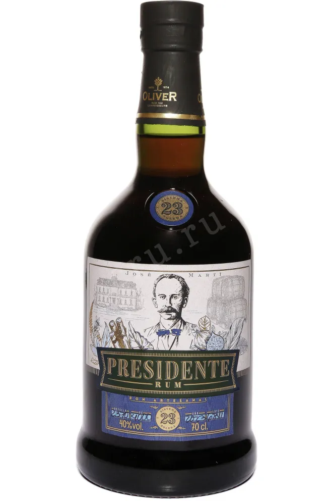 Бутылка Oliver Presidente Marti 23 years gift box 0.7 л