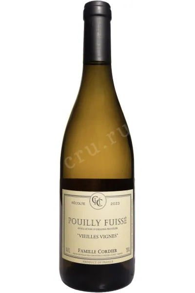 Вино Famille Cordier Vielles Vignes Pouilly Fuisse AOC 2023 0.75 л