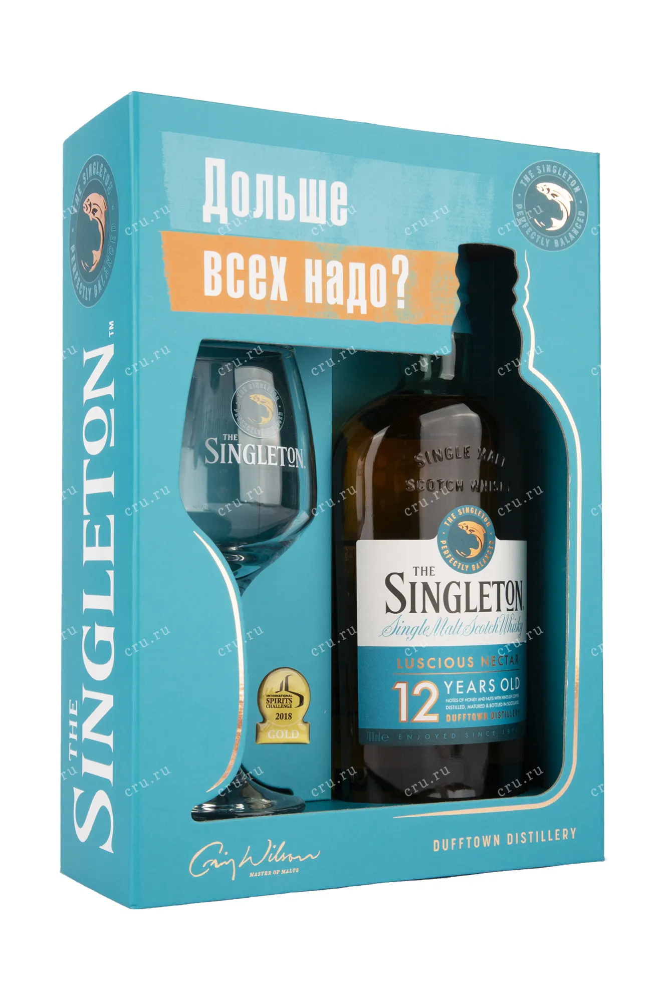 Фото — Виски Singleton 12 years with glass gift box  0.7 л