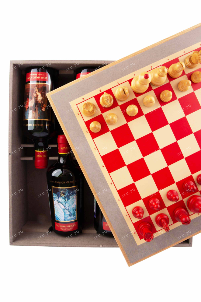 Подарочная коробка Chateau La Grace Dieu des Prieurs Art Russe Saint-Emilion Grand Cru Set of 6 bottles in wooden box 2014 0.75 л