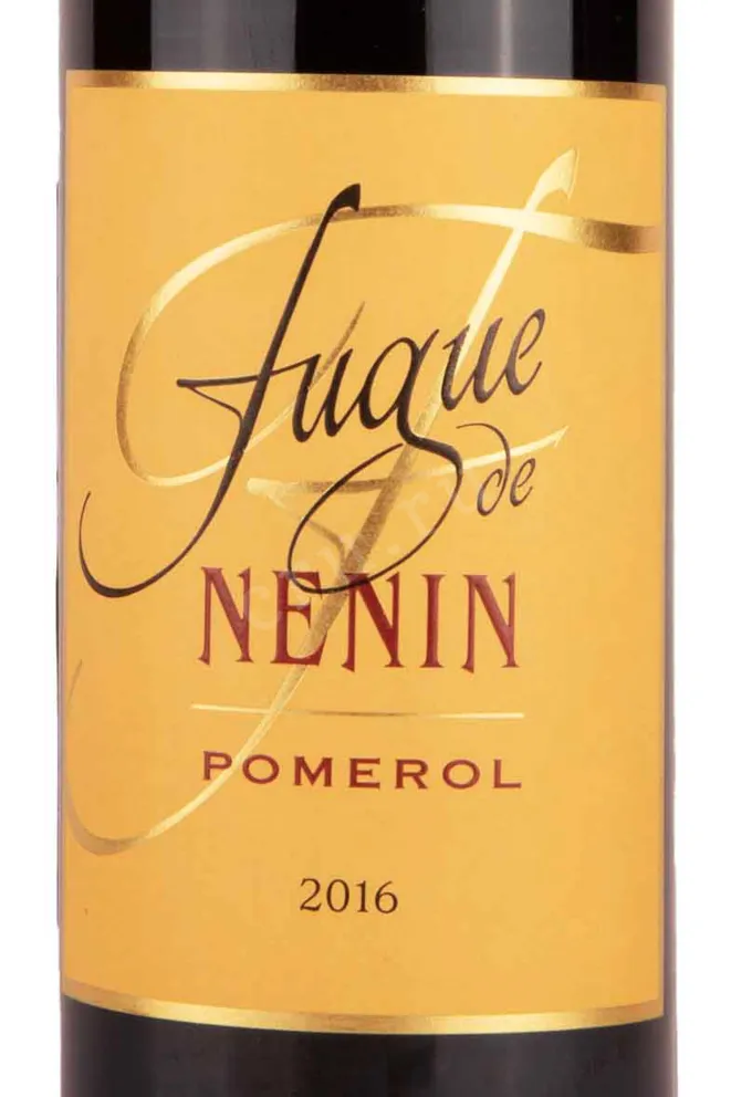 Этикетка Fugue de Nenin Pomerol 2016 0.75 л