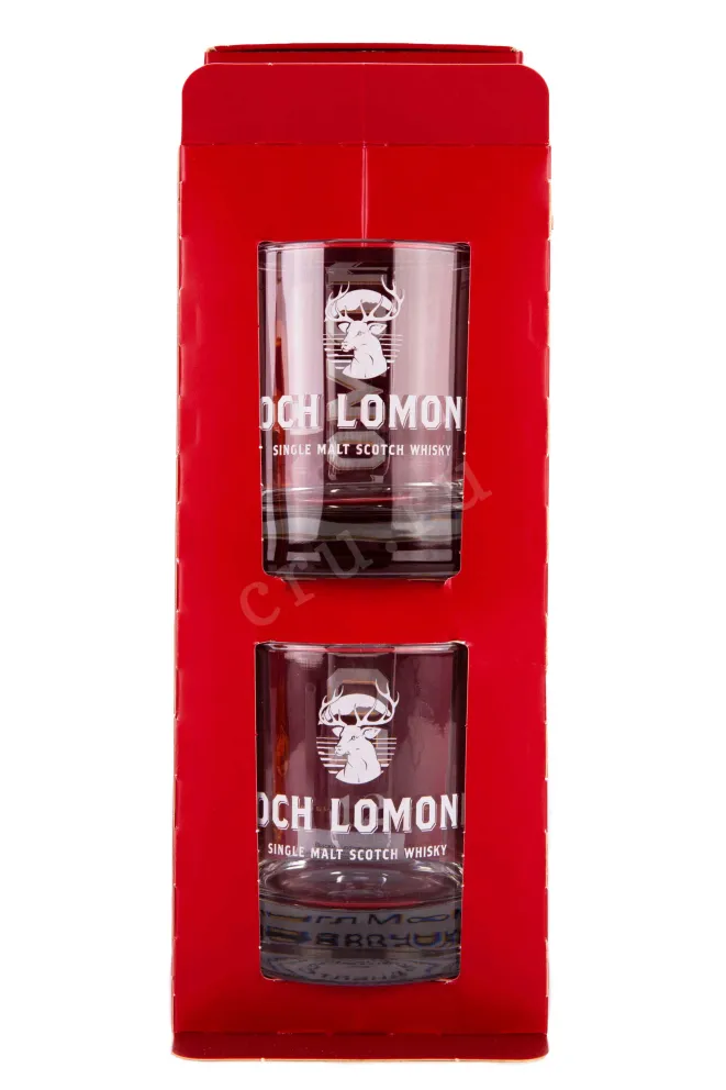 Набор с бокалами Loch Lomond Single Malt 12 years in gift box + 2 glasses 0.7 л