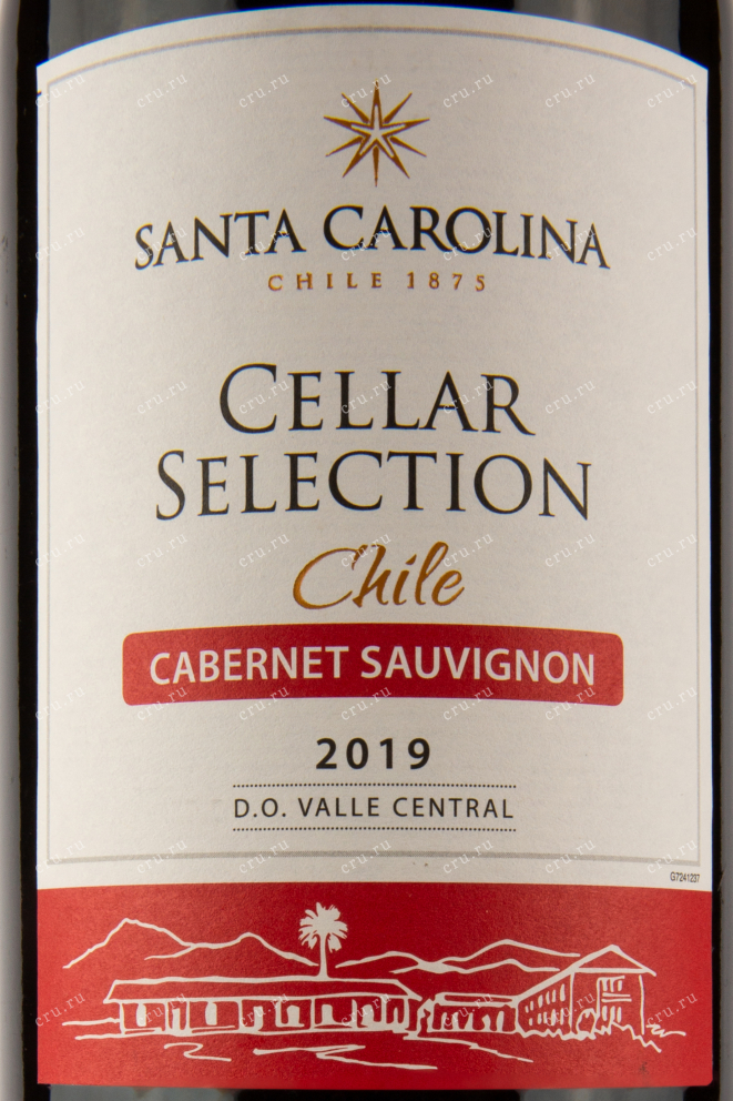 Этикетка вина Санта Каролина Селлар Селекшн Каберне Совиньон 0,7