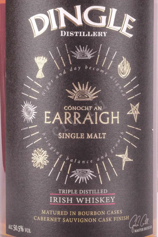 Этикетка Dingle Conocht An Earraigh Single malt in gift box 0.7 л