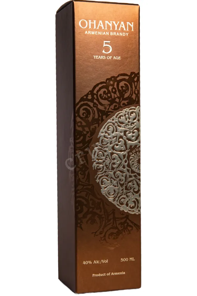 Подарочная коробка Ohanyan 5 Years in gift box 0.5 л