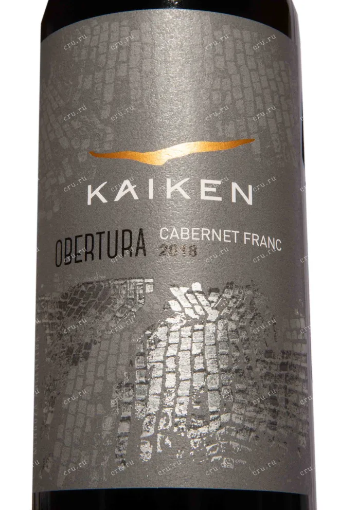 Этикетка Kaiken Obertura in gift box 2018 0.75 л