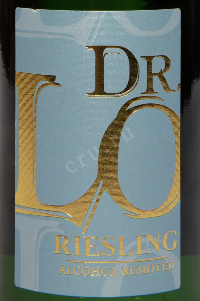 Этикетка  Dr Lo Riesling Alcohol Removed 2024 0.75 л