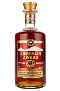 Коньяк Армянская Награда 5 лет  0.5 л
