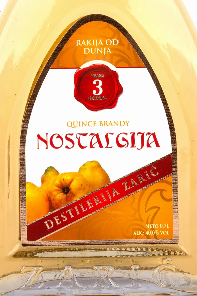Ракия Zaric Nostalgija Quince Dunja  0.7 л