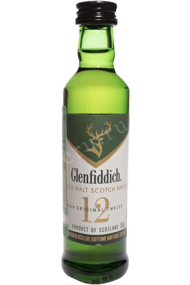 Виски Glenfiddich 12 years  0.05 л