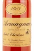 Этикетка Saint-Christeau 1983 0.7 л
