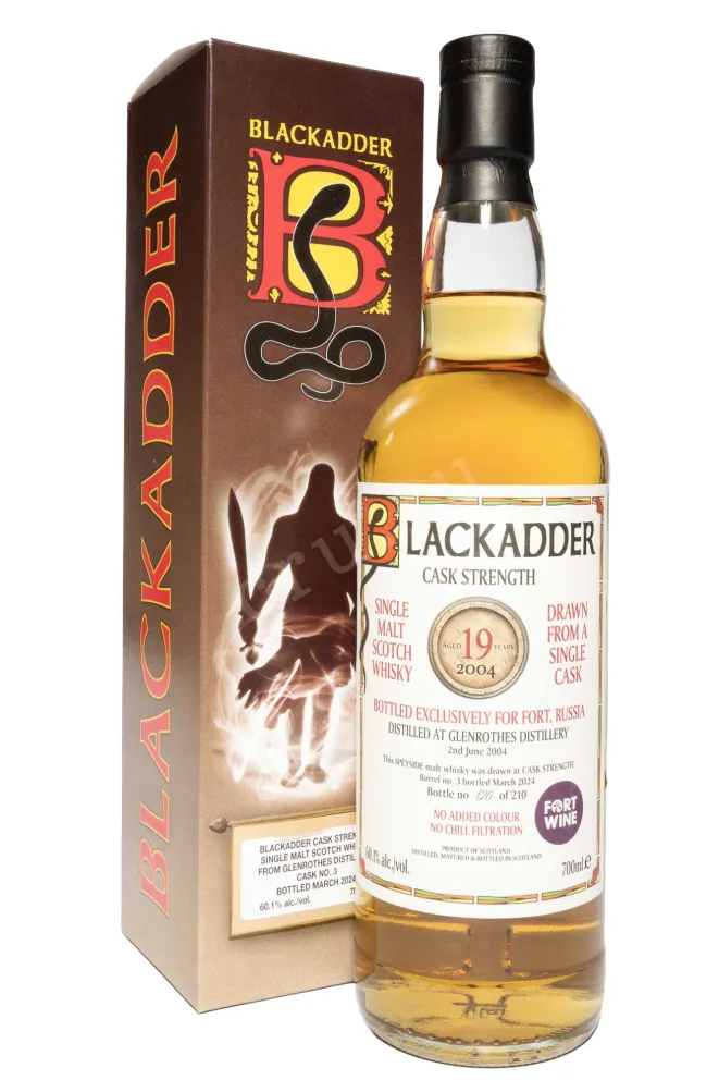 Виски Blackadder Glenrothes Cask Strength Single Malt 19 YO in gift box  0.7 л