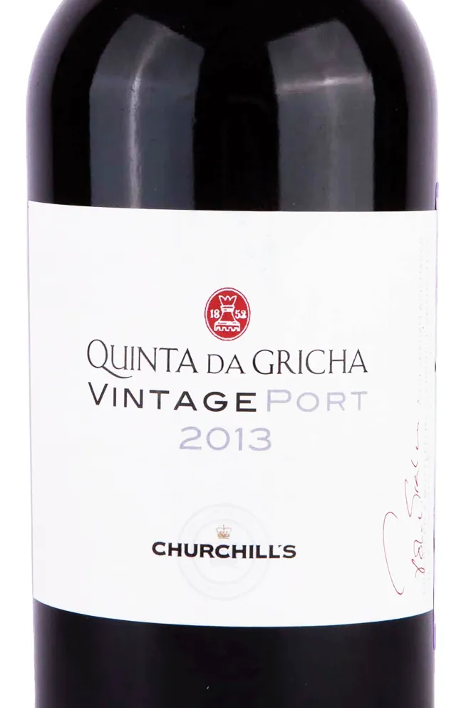 Этикетка Churchill's Quinta da Gricha Vintage Port 2013 0.75 л