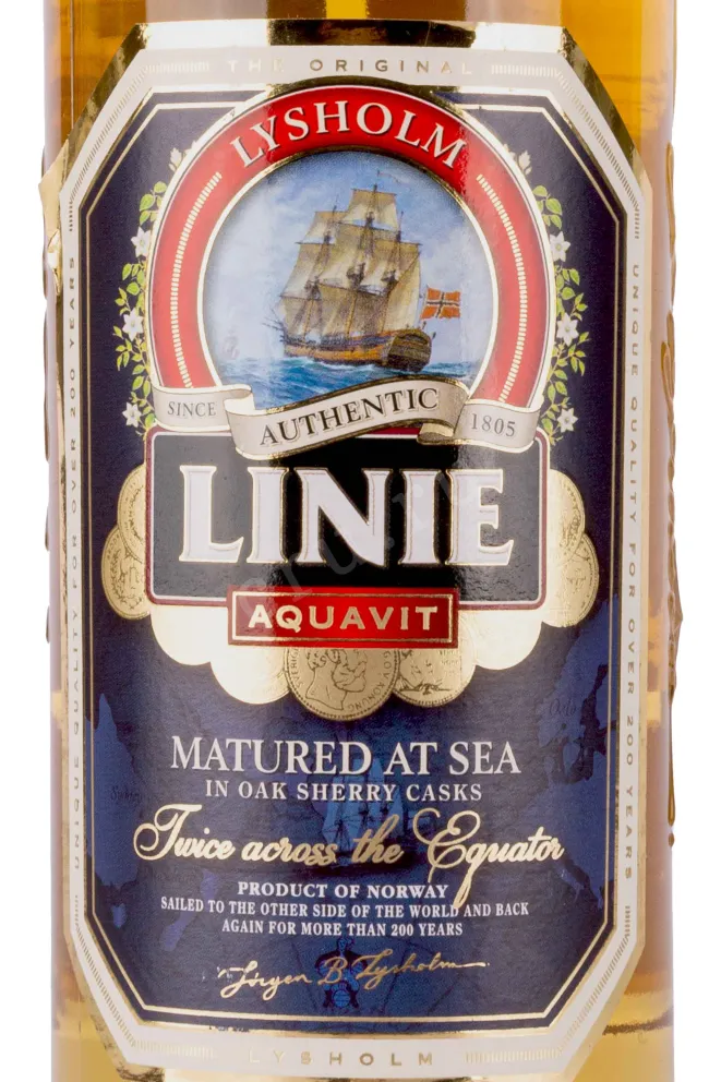 Контрэтикетка Linie 0.5 л