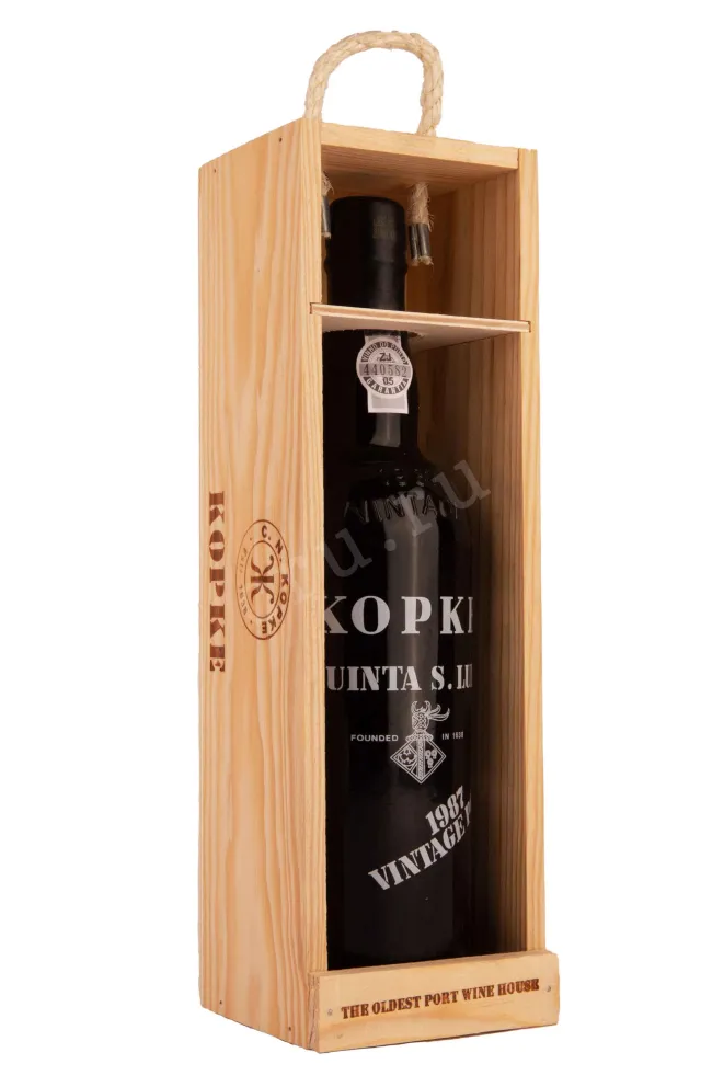 В подарочной коробке Kopke Vintage Porto gift box 1987 0.75 л